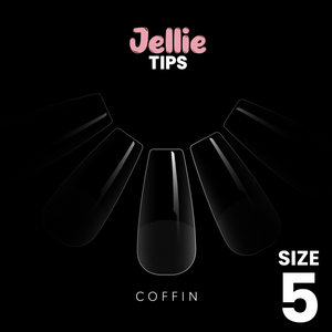 Halo Jellie Nail Tips Coffin, 50 One Size, All Size's Available
