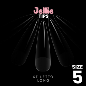 Halo Jellie Nail Tips Stiletto Long,50 One Size, All Size's Available