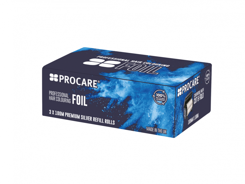 PROCARE PREMIUM SILVER HAIR FOIL 100MM X 100M 3X REFILLS