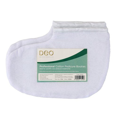 DEO 100% Cotton White Pedicure Booties