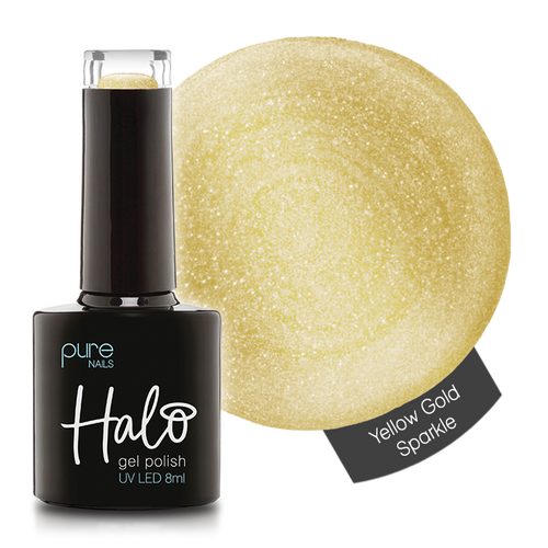Halo Gel Polish 8ml Yellow Gold Sparkle